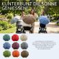 Preview: BAMBINIWELT universaler Sonnenschirm für Kinderwagen/Buggy MELIERT (rund)